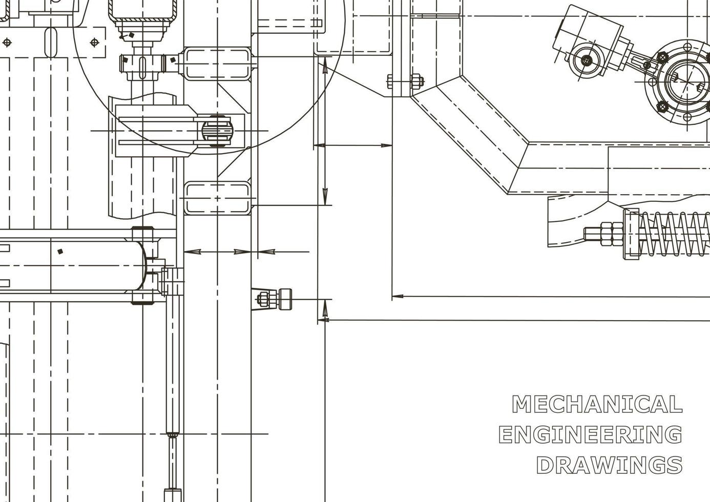 bandiera di vettore. disegno tecnico. fabbricazione di strumenti meccanici vettore