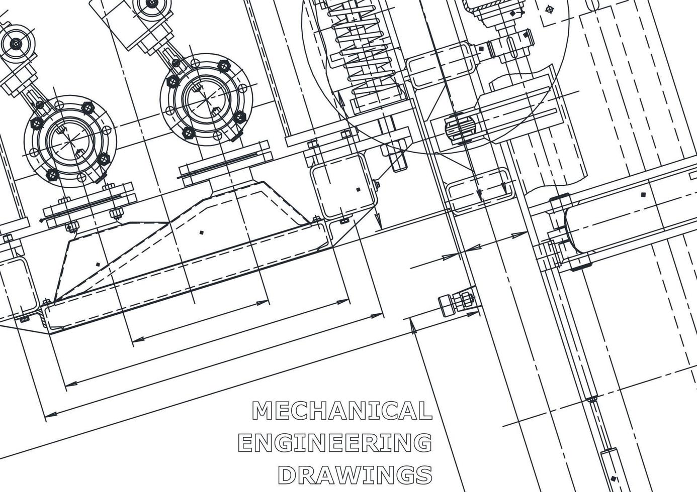 coperchio. disegni di ingegneria vettoriale. fabbricazione di strumenti meccanici. sfondi astratti tecnici. illustrazione tecnica vettore