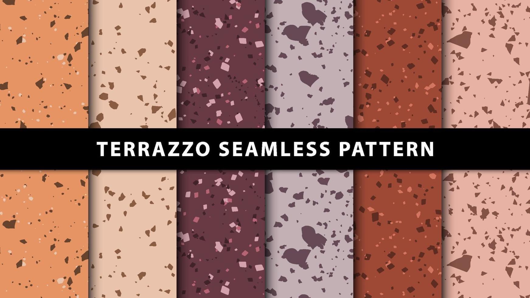 terrazzo astratto modello senza soluzione di continuità vettore