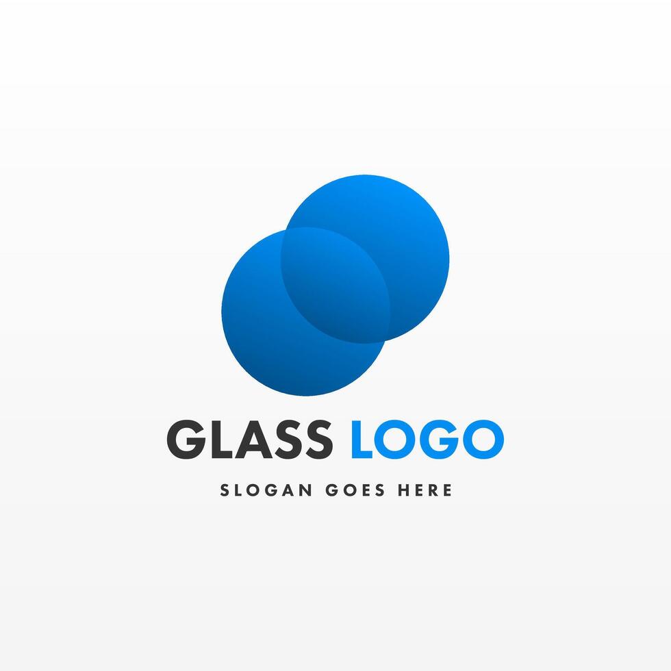 creativo design bicchiere logo modello vettore