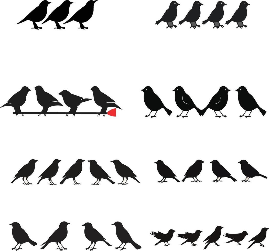 trenta ti semplice vettore logo di uccello