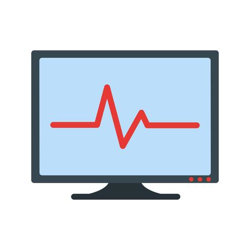 Icona di vettore ECG