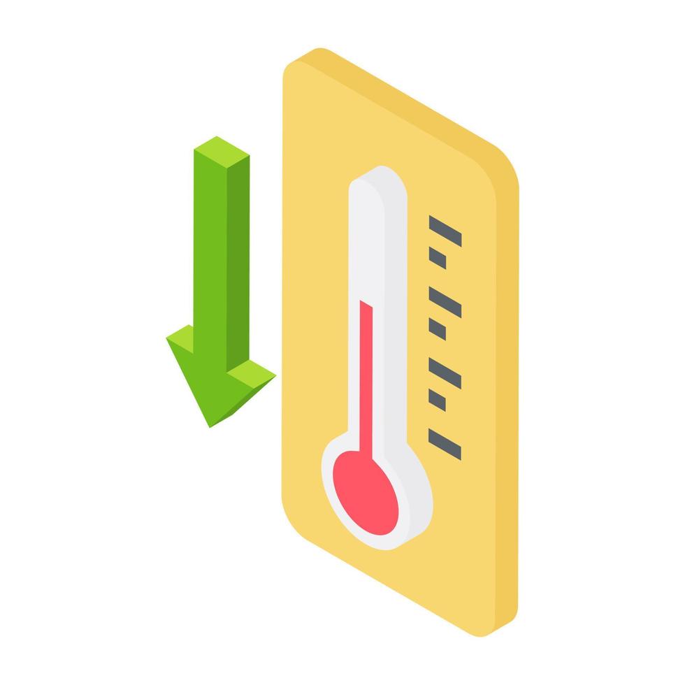 concetti di bassa temperatura vettore