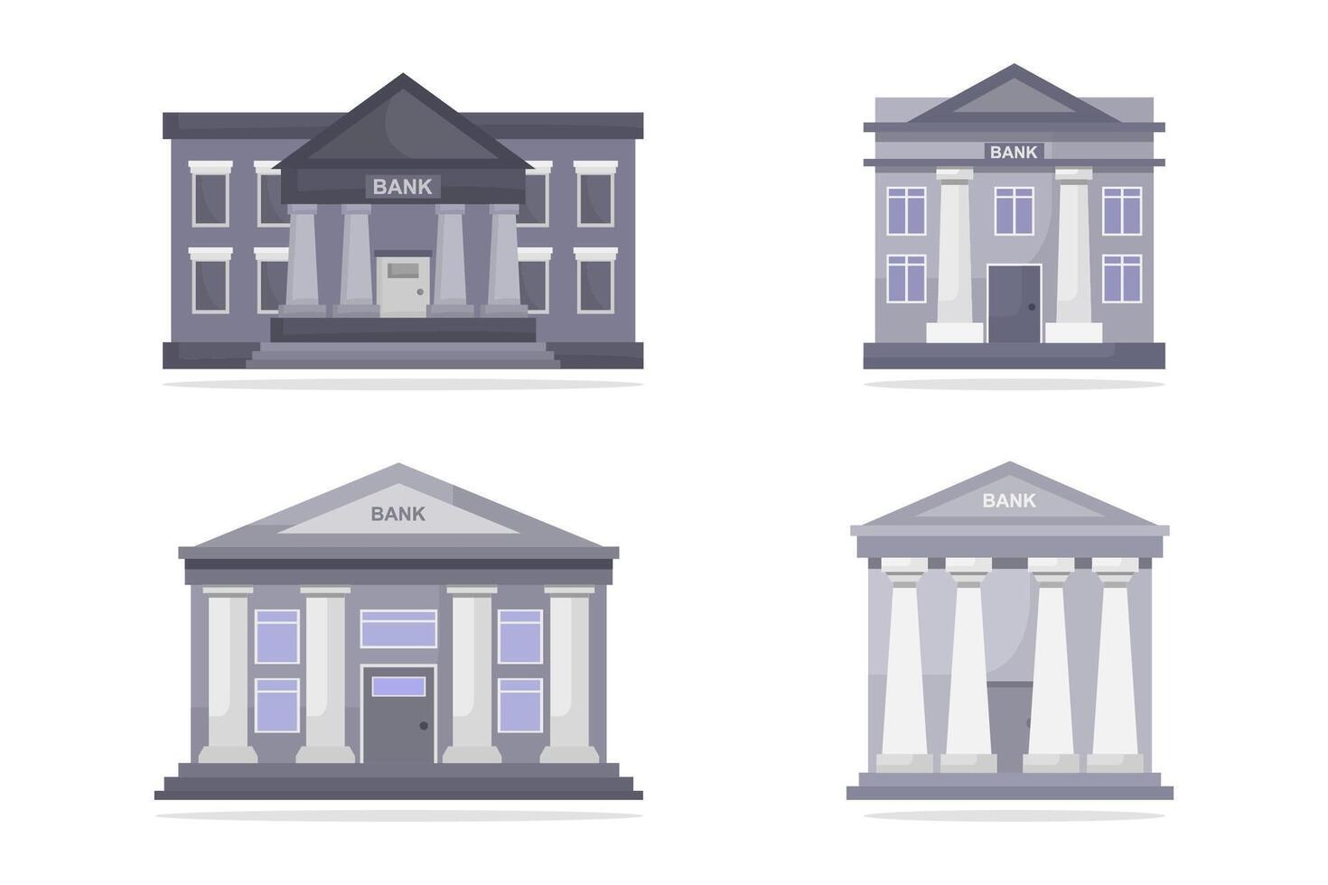 banche illustrato su bianca sfondo vettore