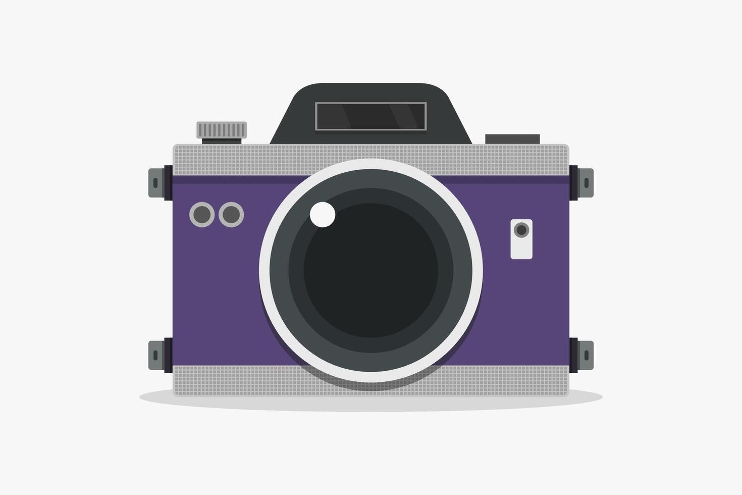 illustrato e colorato telecamera vettore