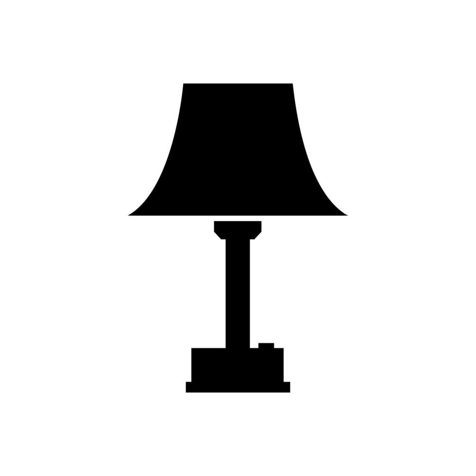 lampada da scrivania illustrata su sfondo bianco vettore