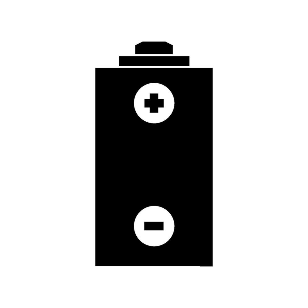 batteria illustrata su sfondo bianco vettore