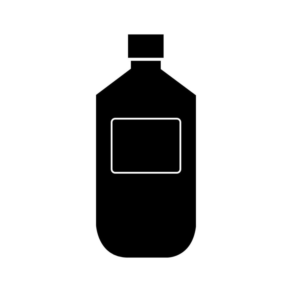 bottiglia di latte illustrata su sfondo bianco vettore
