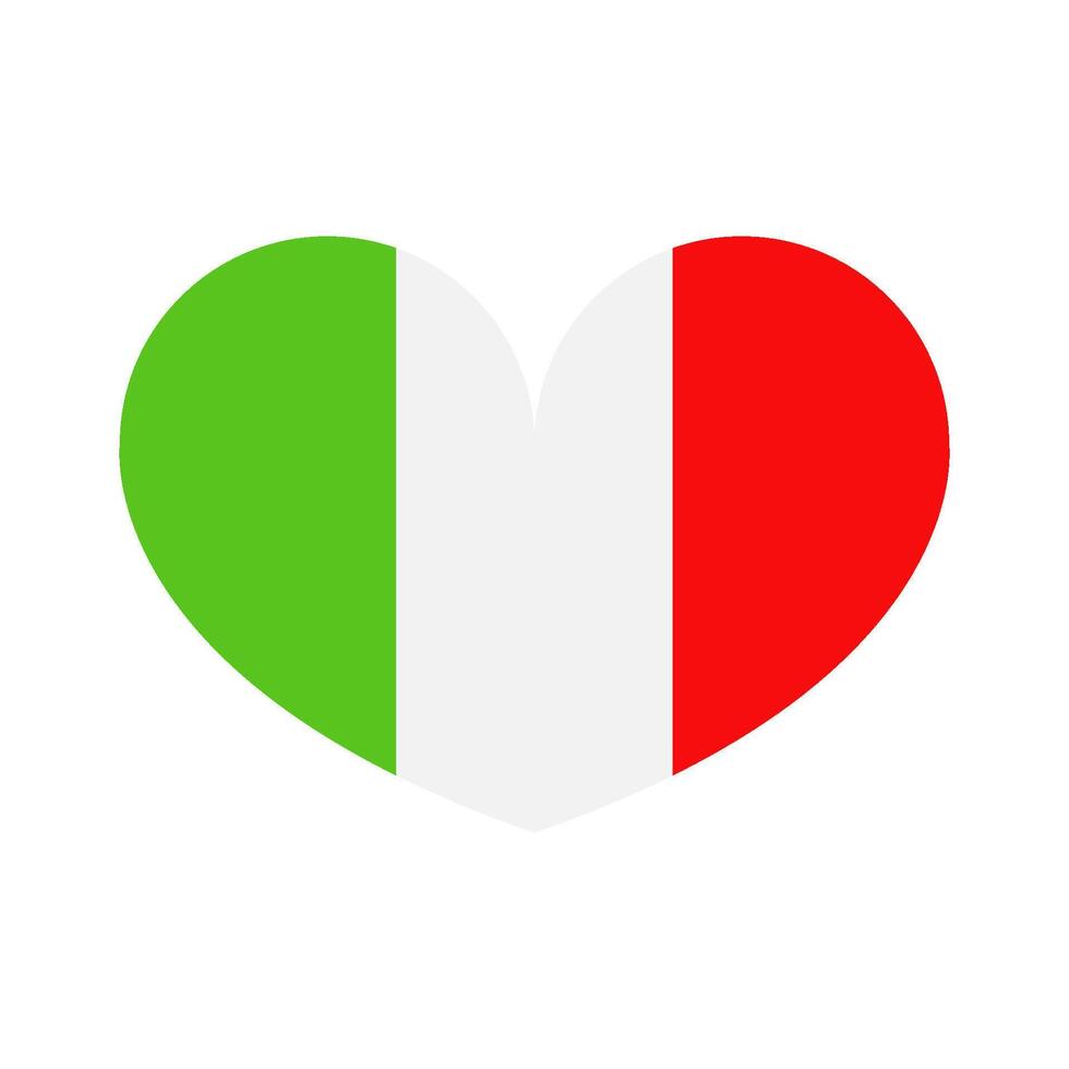 Italia bandiera su bianca sfondo vettore