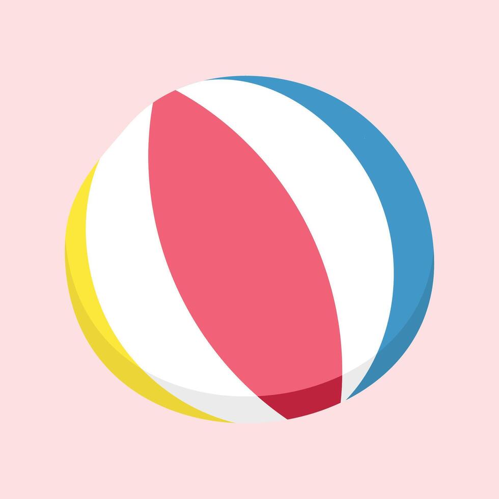 vettore un' selezione di spiaggia palle nel multiplo colori isolato su bianca sfondo