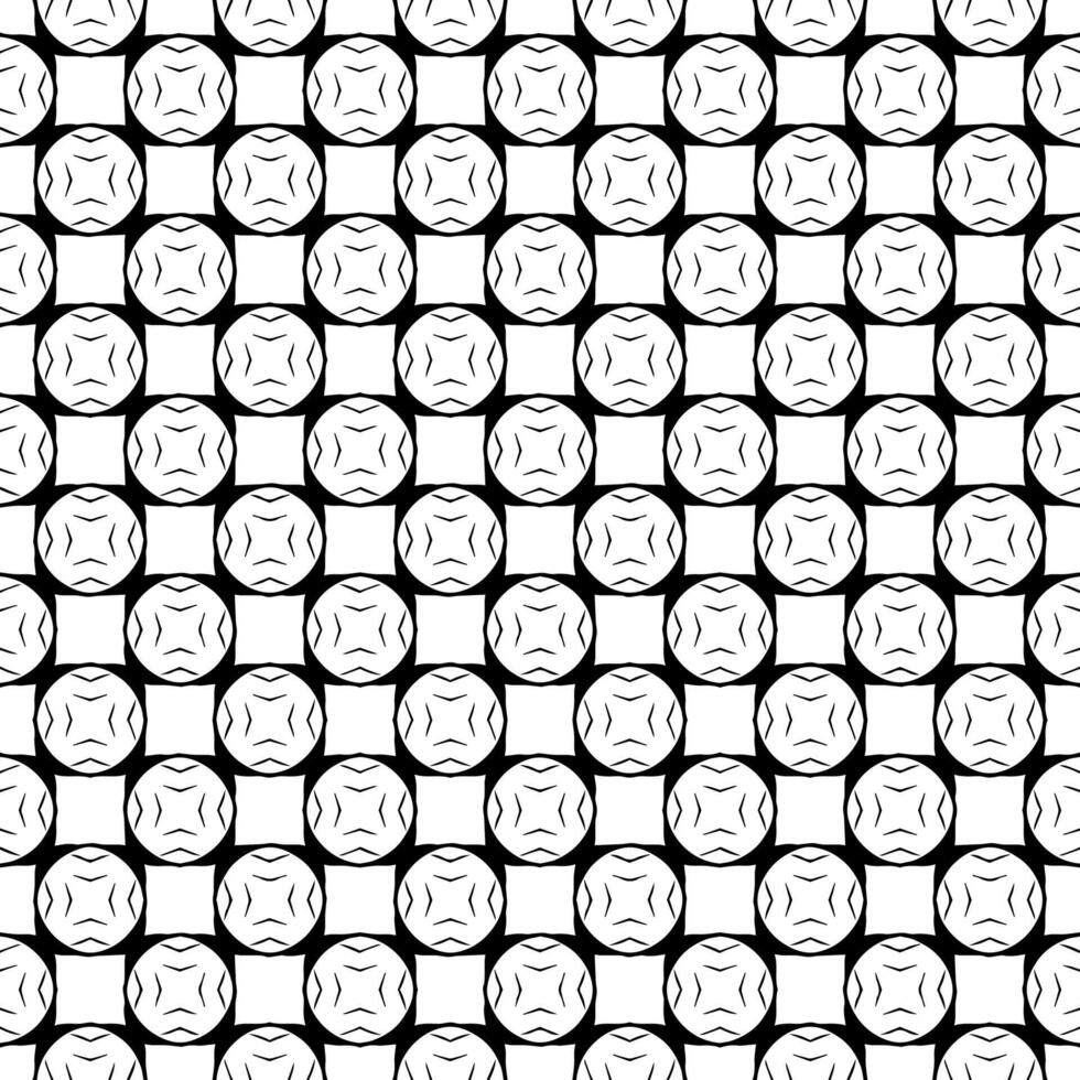 nero e bianca senza soluzione di continuità astratto modello. sfondo e sfondo. in scala di grigi ornamentale design. vettore