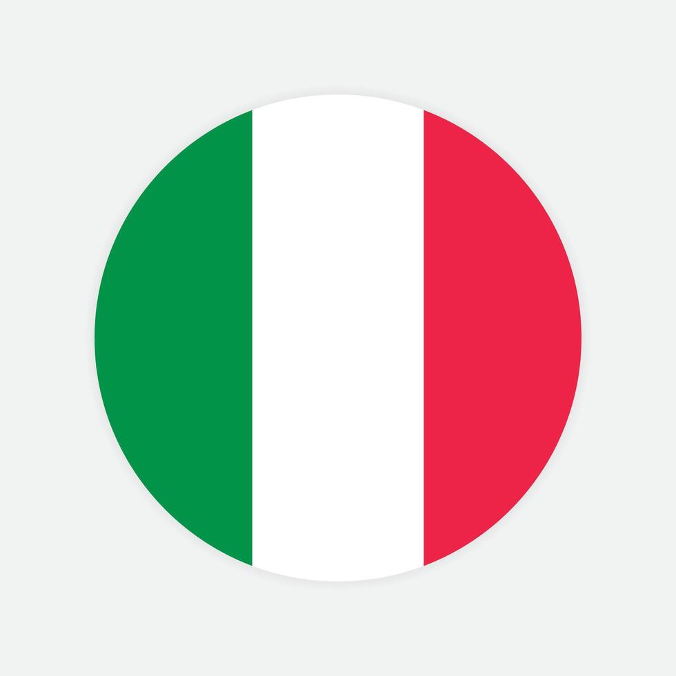 Italia nazionale bandiera vettore illustrazione. Italia il giro bandiera.