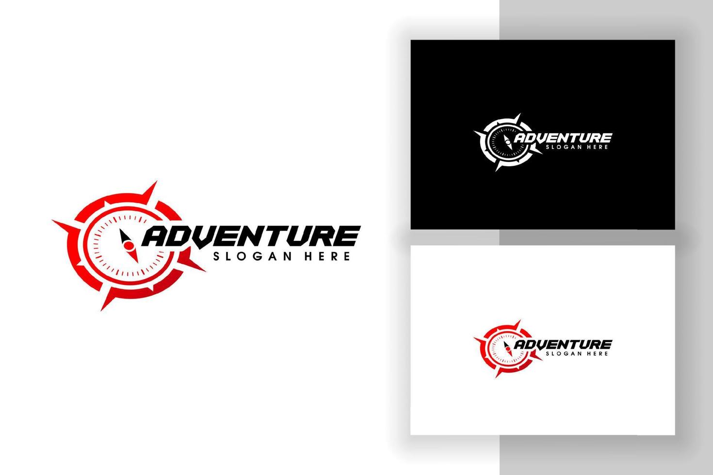 simbolo dell'icona della bussola del design del logo dell'avventura vettore
