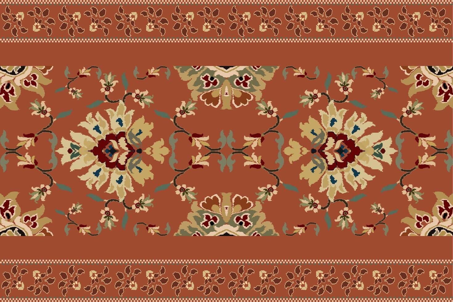 ikat tribale indiano senza soluzione di continuità modello. etnico azteco tessuto tappeto mandala ornamento nativo boho gallone tessile.geometrico africano americano orientale tradizionale vettore illustrazioni. ricamo stile.