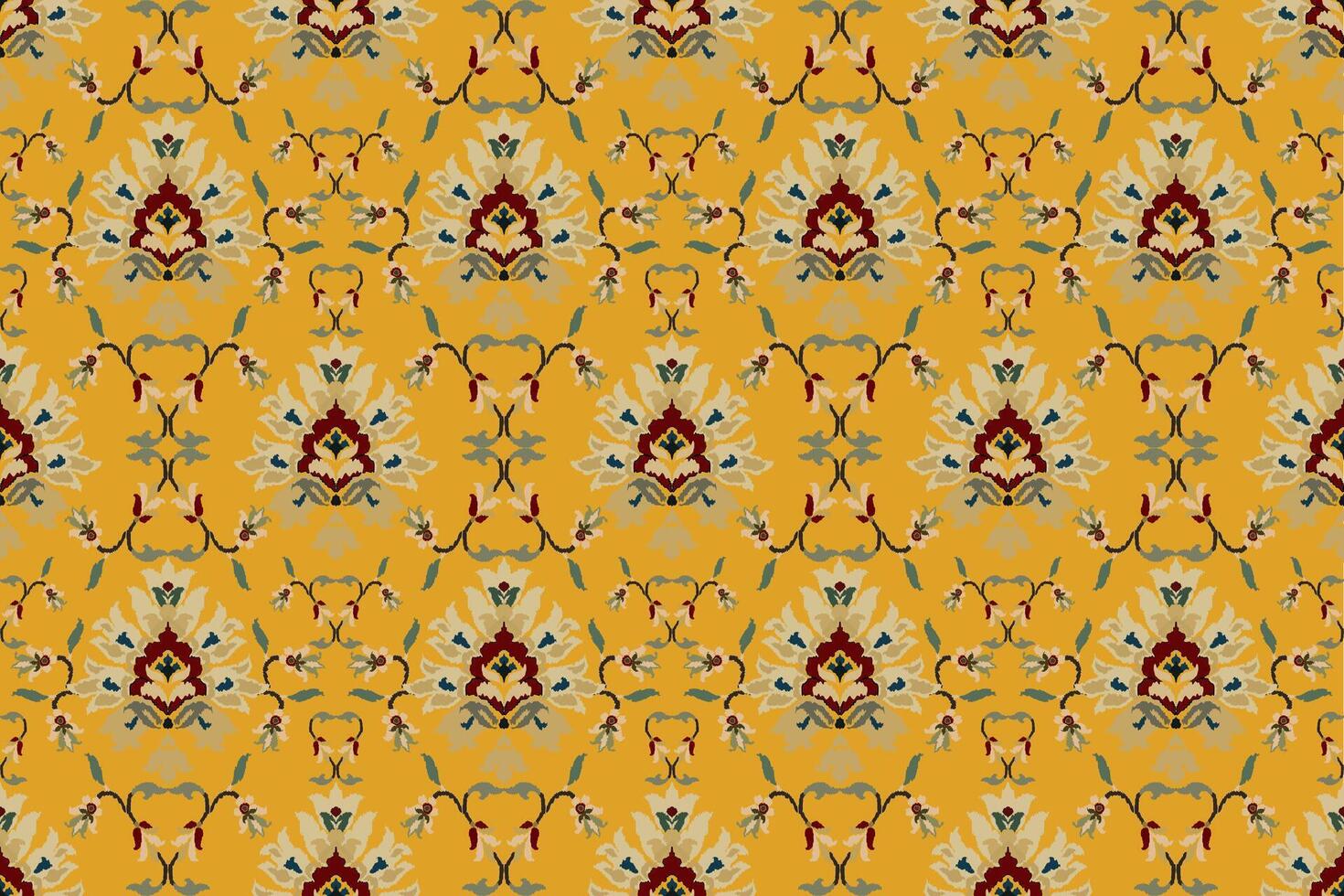 ikat tribale indiano senza soluzione di continuità modello. etnico azteco tessuto tappeto mandala ornamento nativo boho gallone tessile.geometrico africano americano orientale tradizionale vettore illustrazioni. ricamo stile.