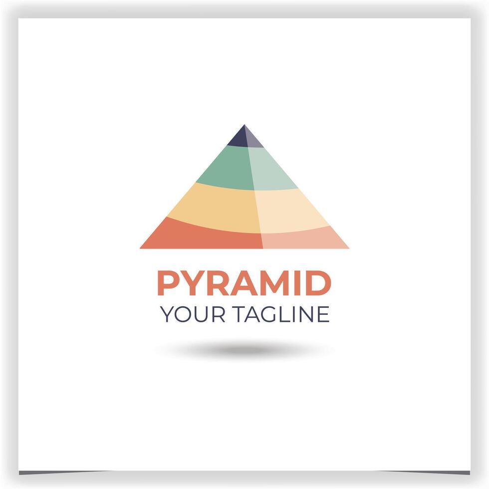 vettore piramide logo design modello