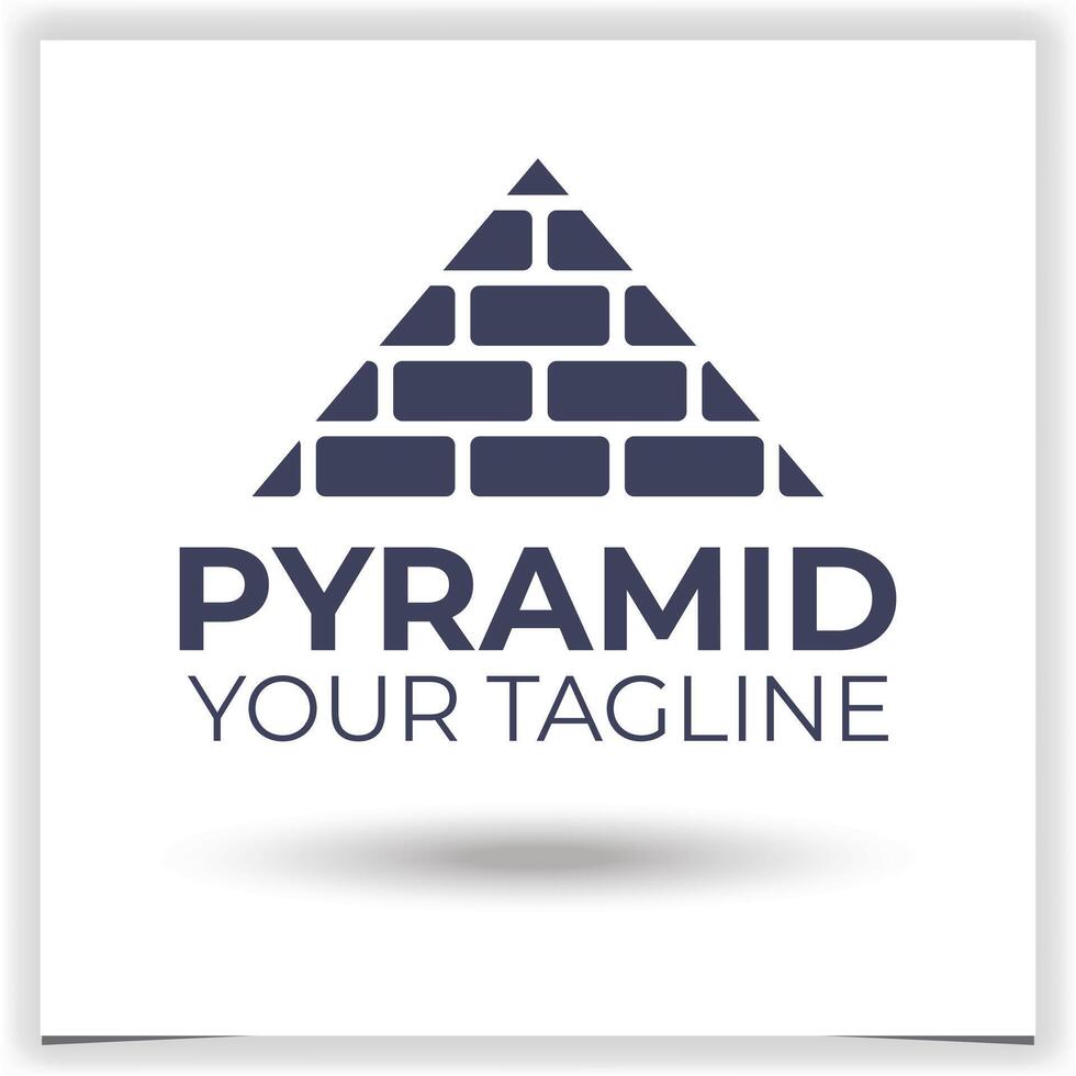 vettore piramide logo design modello