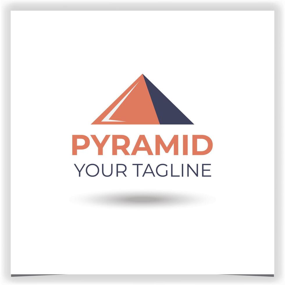 vettore piramide logo design modello