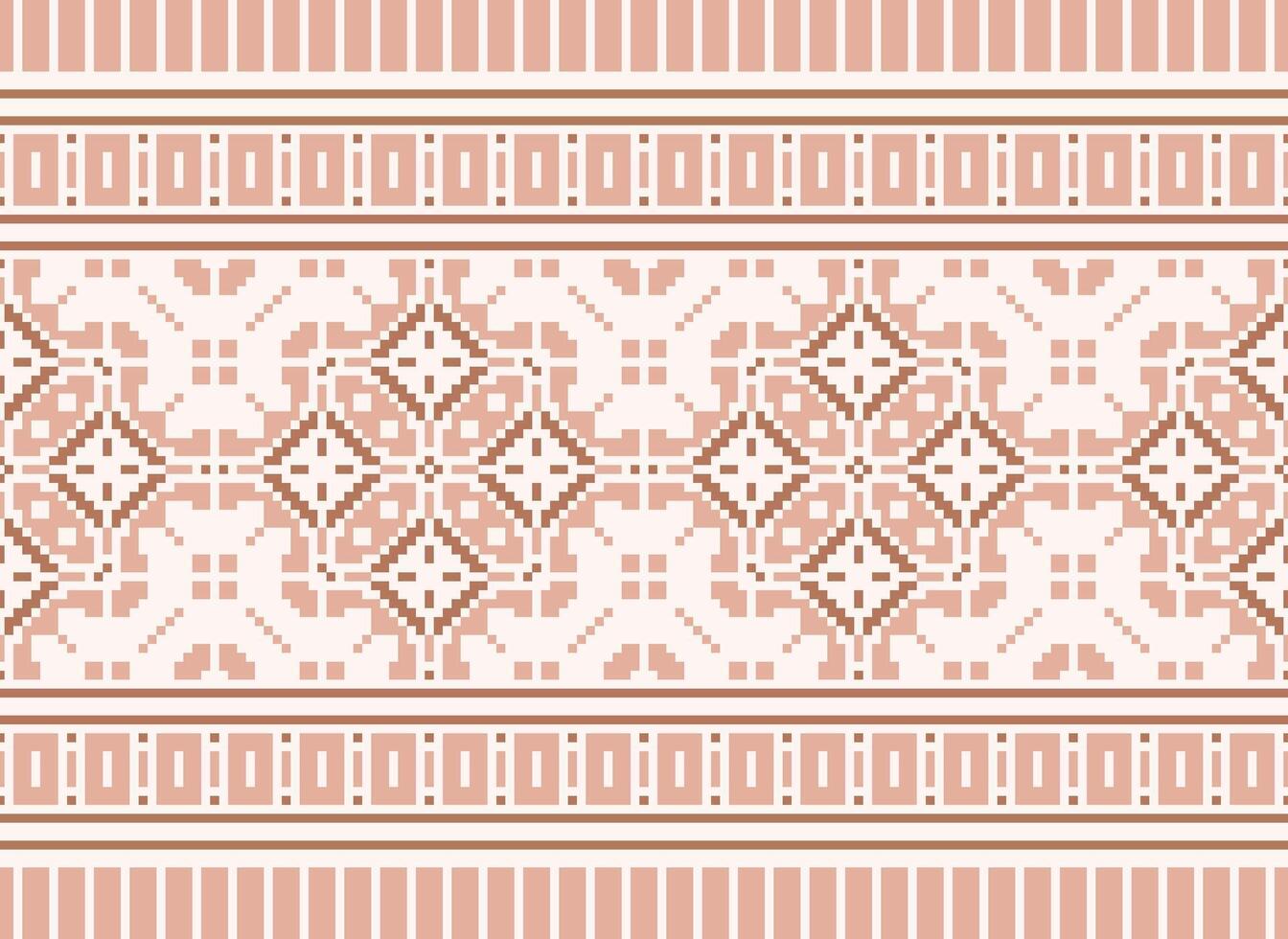 pixel etnico modello vettore sfondo. senza soluzione di continuità modello tradizionale, design per sfondo, sfondo, batik, tessuto, tappeto, vestiario, avvolgere, e tessile.etnico modello vettore illustrazione.