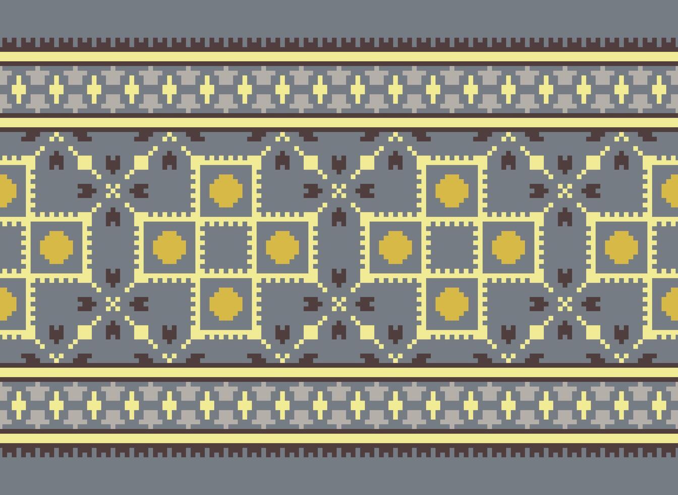 un' bellissimo tessile digitale design impostato di damasco Mughal paisley ornamentale ikat etnico attraversare punto modello arredamento confine retrò lusso stile sfondo regalo carta telaio per donne stoffa davanti indietro dupatta vettore