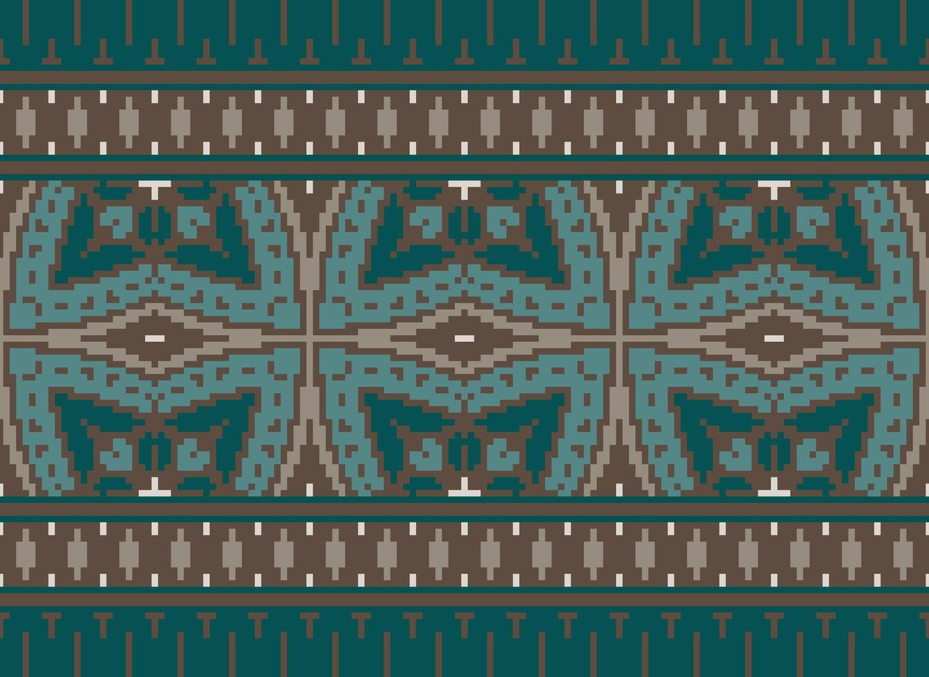 natura annate attraversare punto tradizionale etnico modello paisley fiore ikat sfondo astratto azteco africano indonesiano indiano senza soluzione di continuità modello per tessuto Stampa stoffa vestito tappeto le tende e sarong vettore