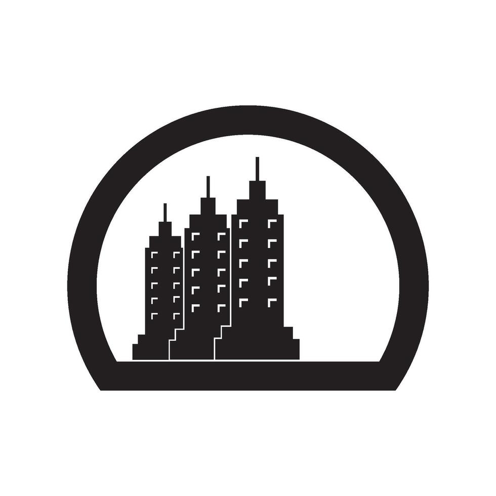 logo dello skyline della città vettore