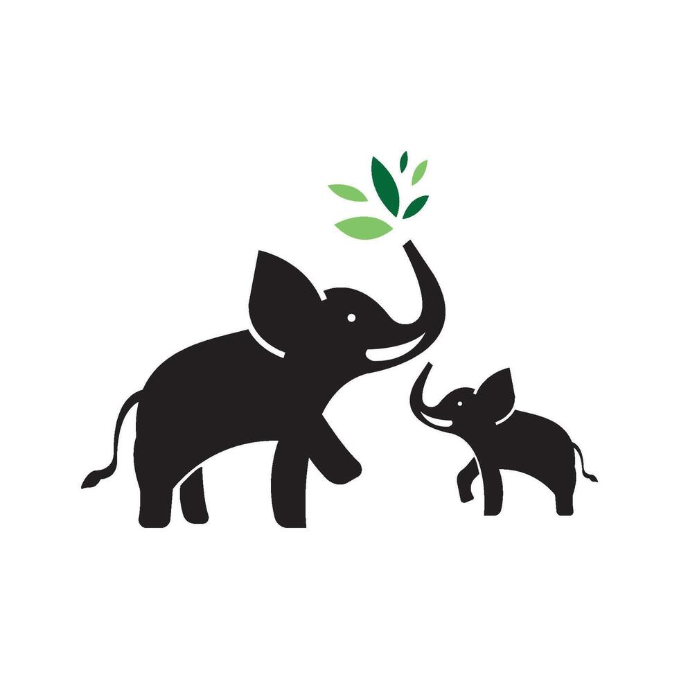 vettore logo elefante