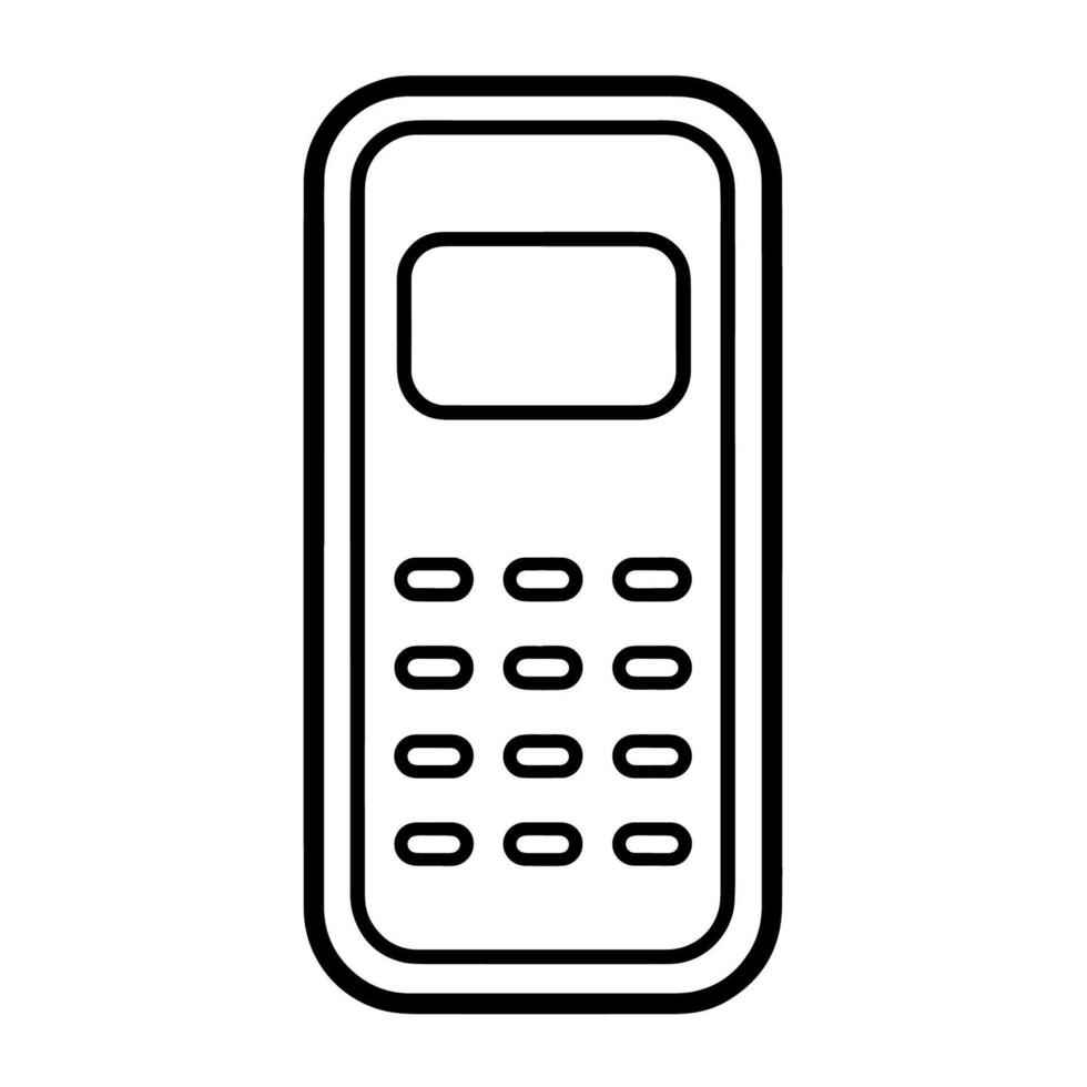elegante cellula Telefono schema icona nel vettore formato per comunicazione disegni.