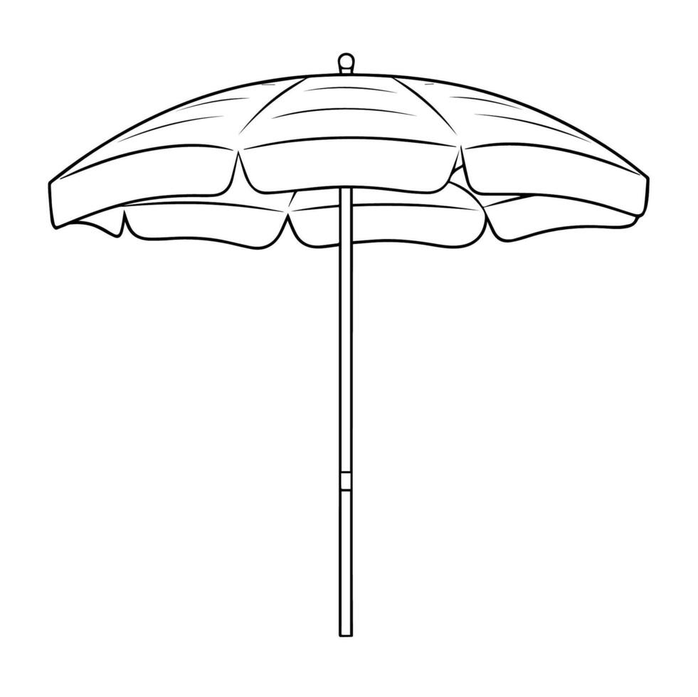 elegante spiaggia ombrello schema icona nel vettore formato per di moda estate disegni.
