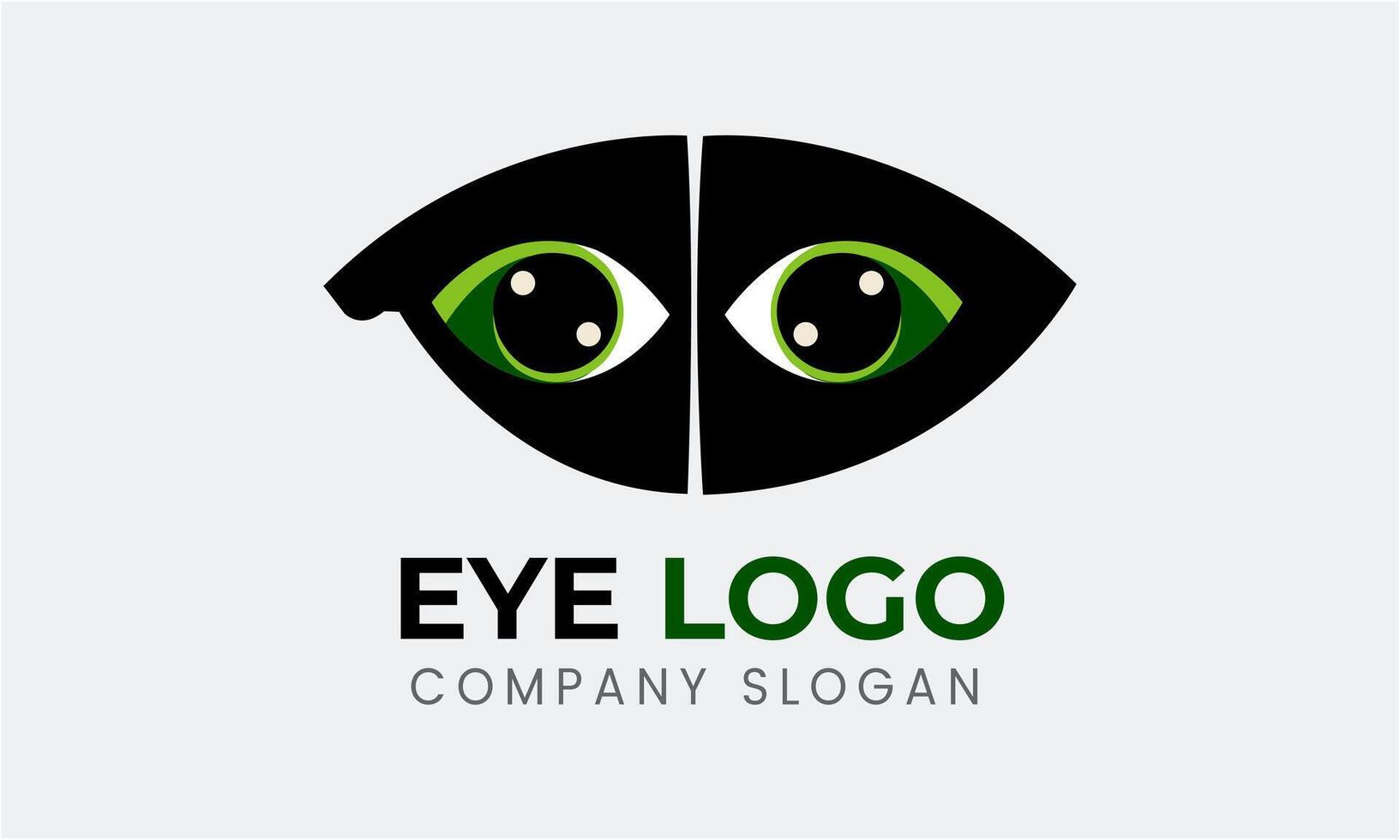 occhio logo design vettore icona