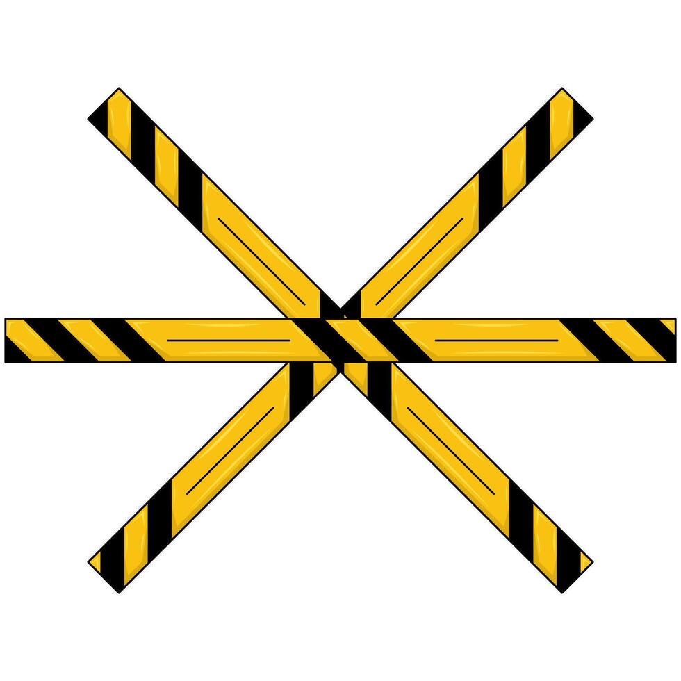 illustrazione di Pericolo linea vettore