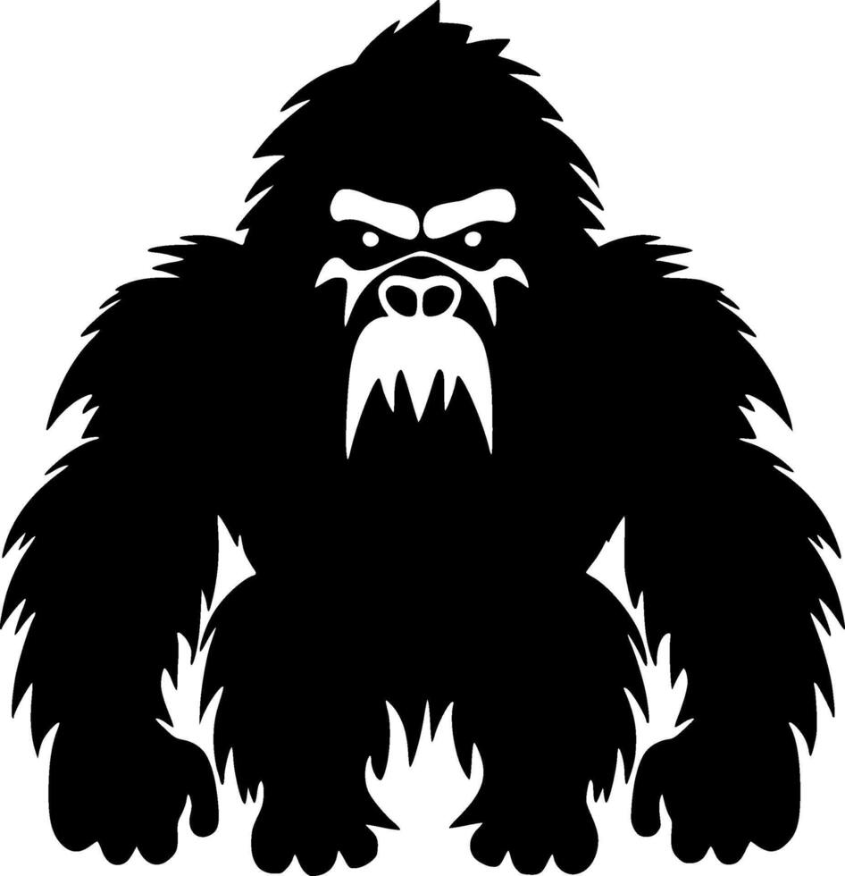 bigfoot - minimalista e piatto logo - vettore illustrazione