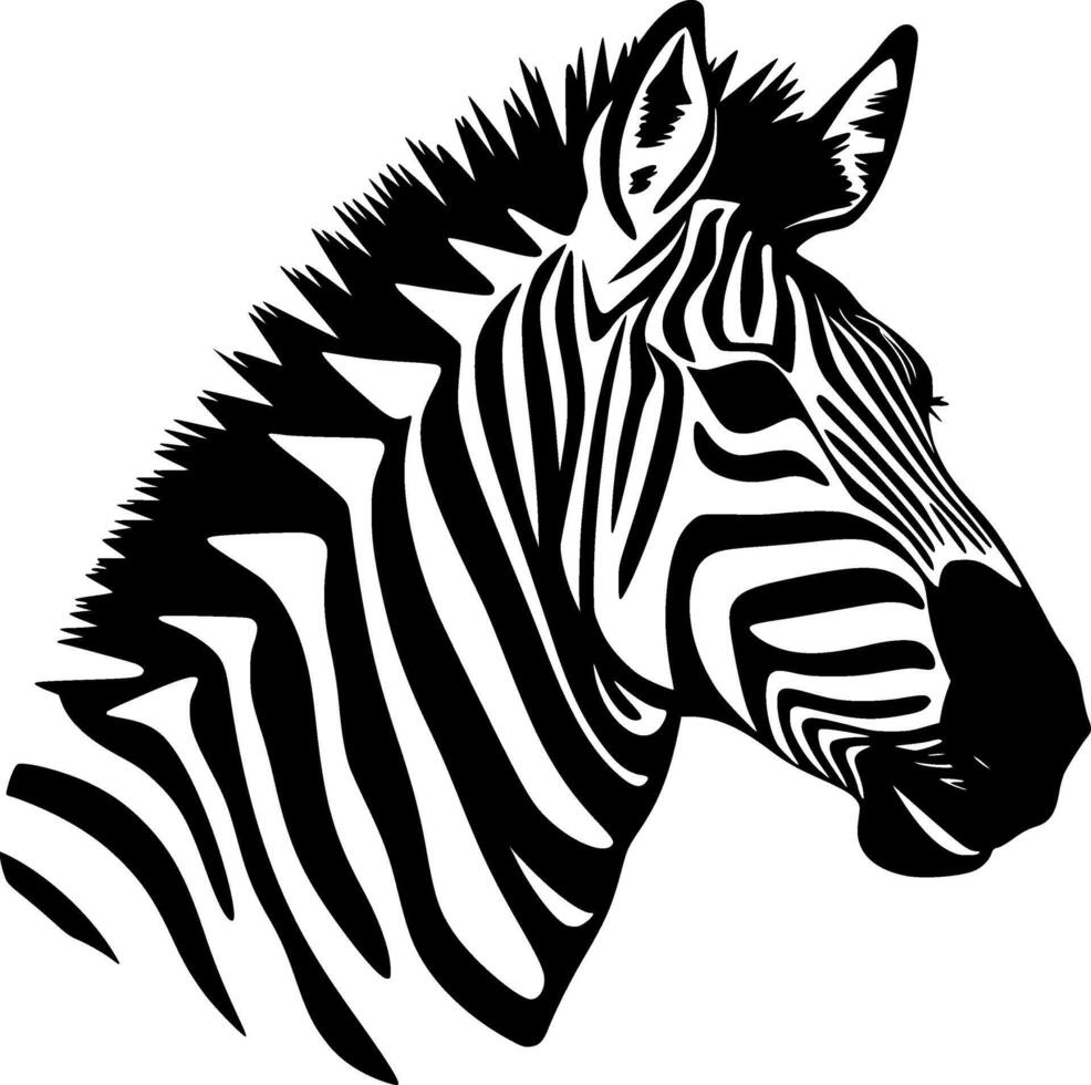 zebra - alto qualità vettore logo - vettore illustrazione ideale per maglietta grafico