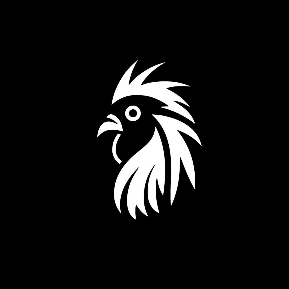 gallo, minimalista e semplice silhouette - vettore illustrazione