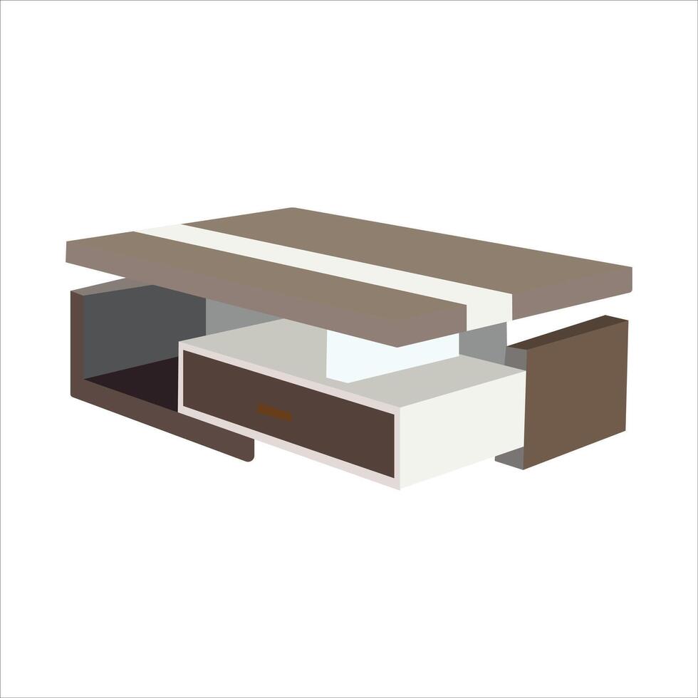 impostato di di legno tavoli vettore illustrazione.legno tavolo isolato illustrazione su bianca sfondo.