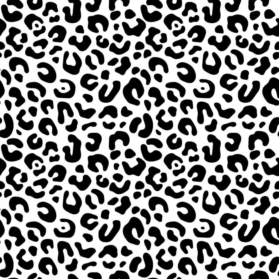 leopardo pelle senza soluzione di continuità modello. monocromatico modello, isolato vettore illustrazione