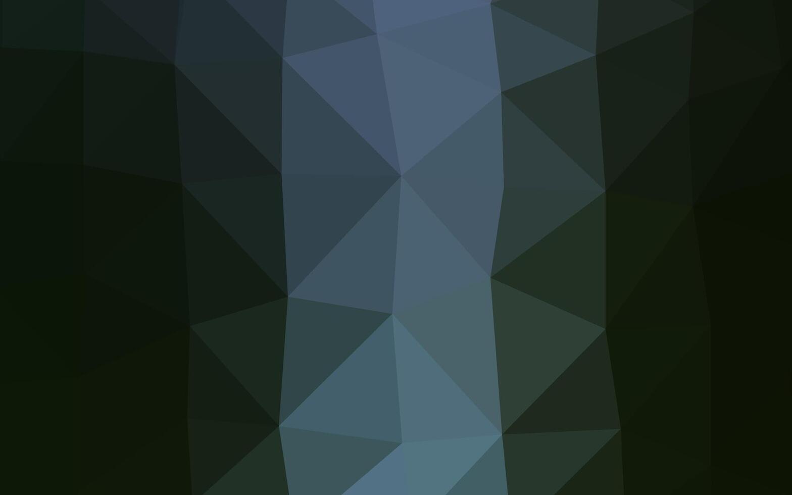 trama di mosaico triangolo vettoriale verde scuro.