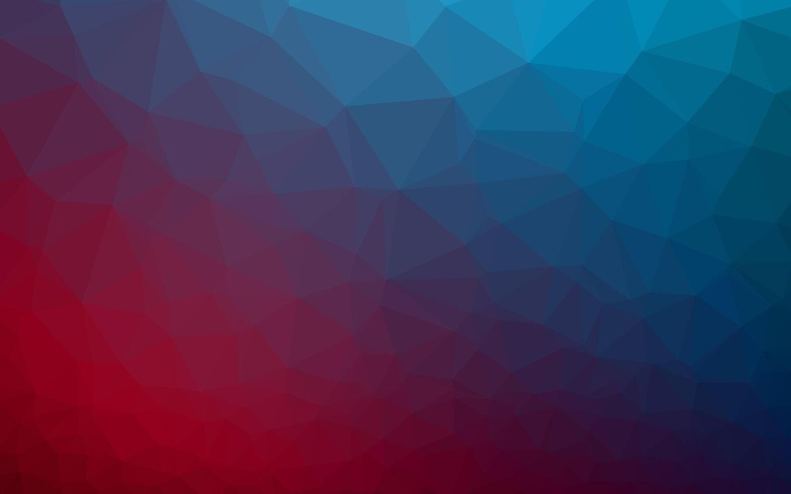 layout low poly di vettore blu scuro, rosso.