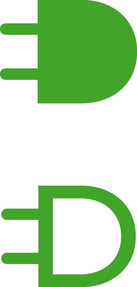 d lettera elettrico icona logo design vettore