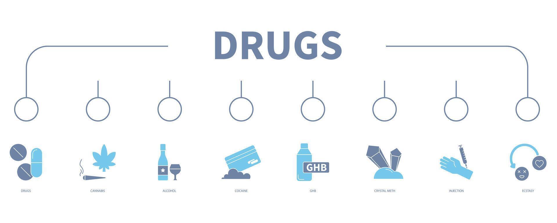 farmaci bandiera ragnatela icona vettore illustrazione concetto