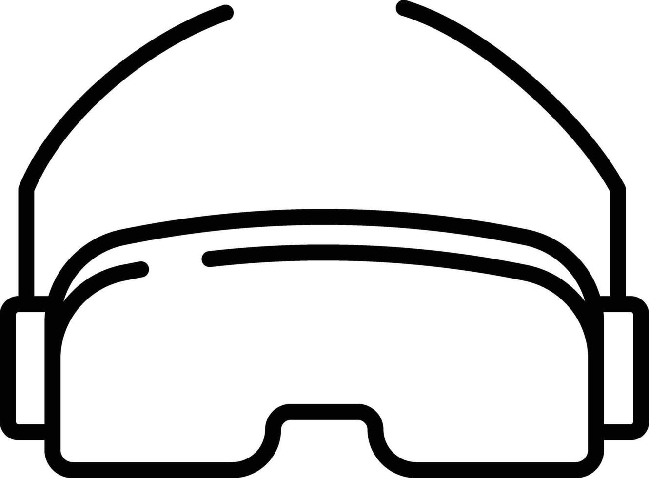 sciare occhiali schema vettore illustrazione