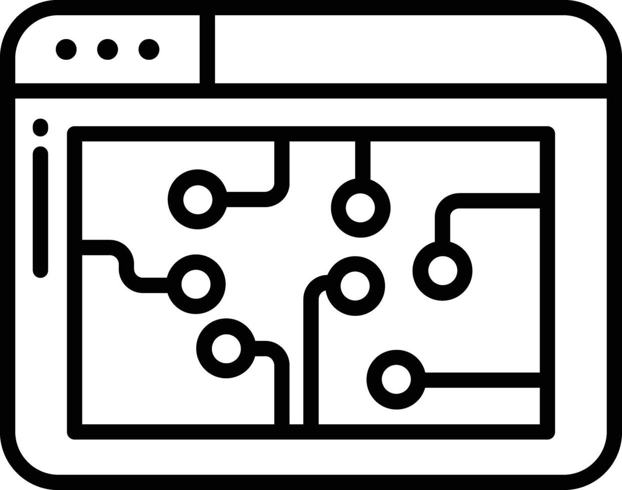 sito web del browser schema vettore illustrazione