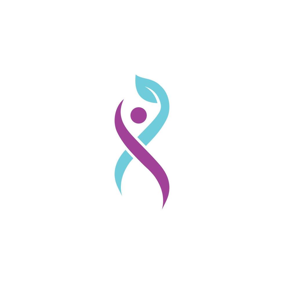 vettore Salute medico benessere logo design concetto