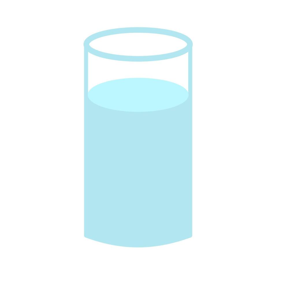 bicchiere di acqua clipart. chiaro bicchiere illustrazione vettore