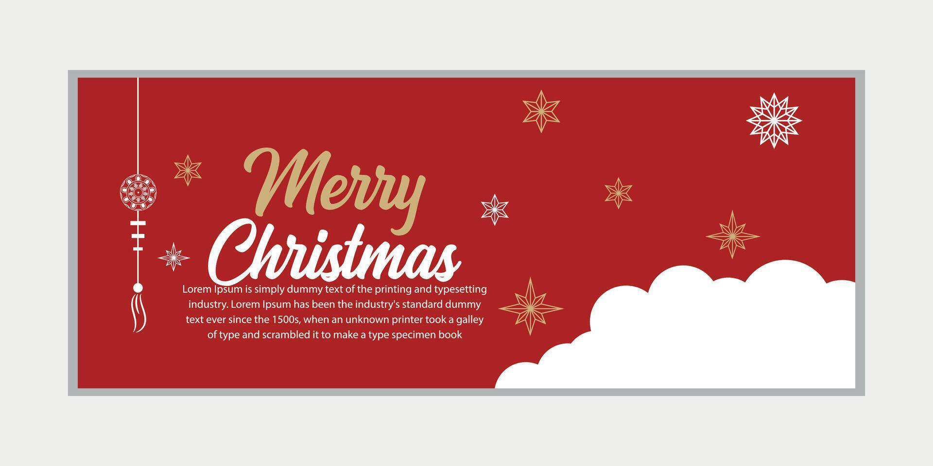 allegro Natale bandiera impostato e contento nuovo anno striscione, sociale media copertina e ragnatela striscione, allegro Natale design per saluto carta, vettore