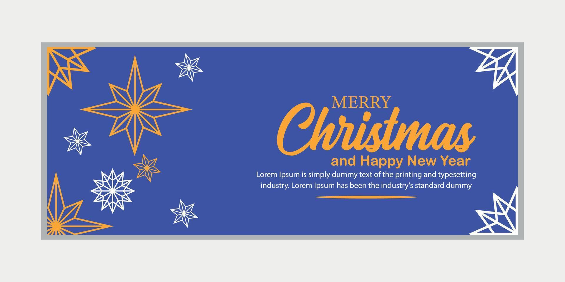 allegro Natale bandiera impostato e contento nuovo anno striscione, sociale media copertina e ragnatela striscione, allegro Natale design per saluto carta, vettore