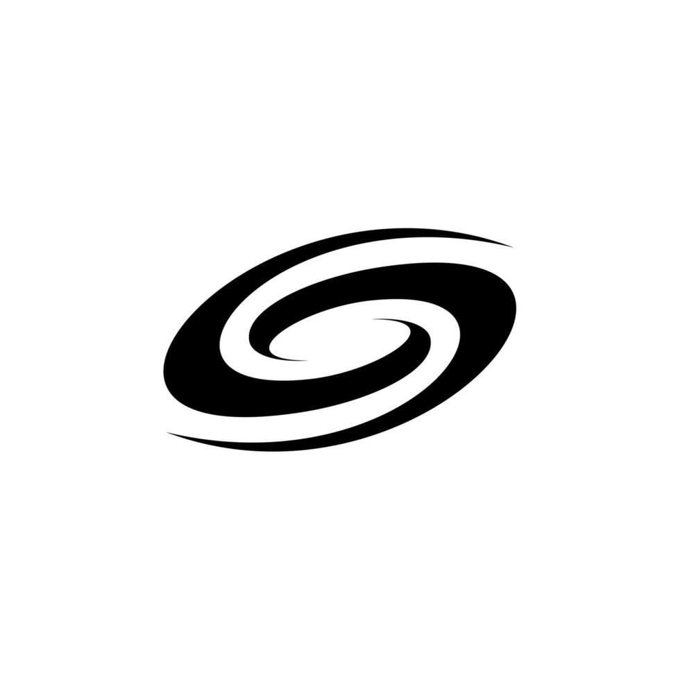 spirale Linee come dinamico volteggiare solare sistema semplice logo o icona design vettore