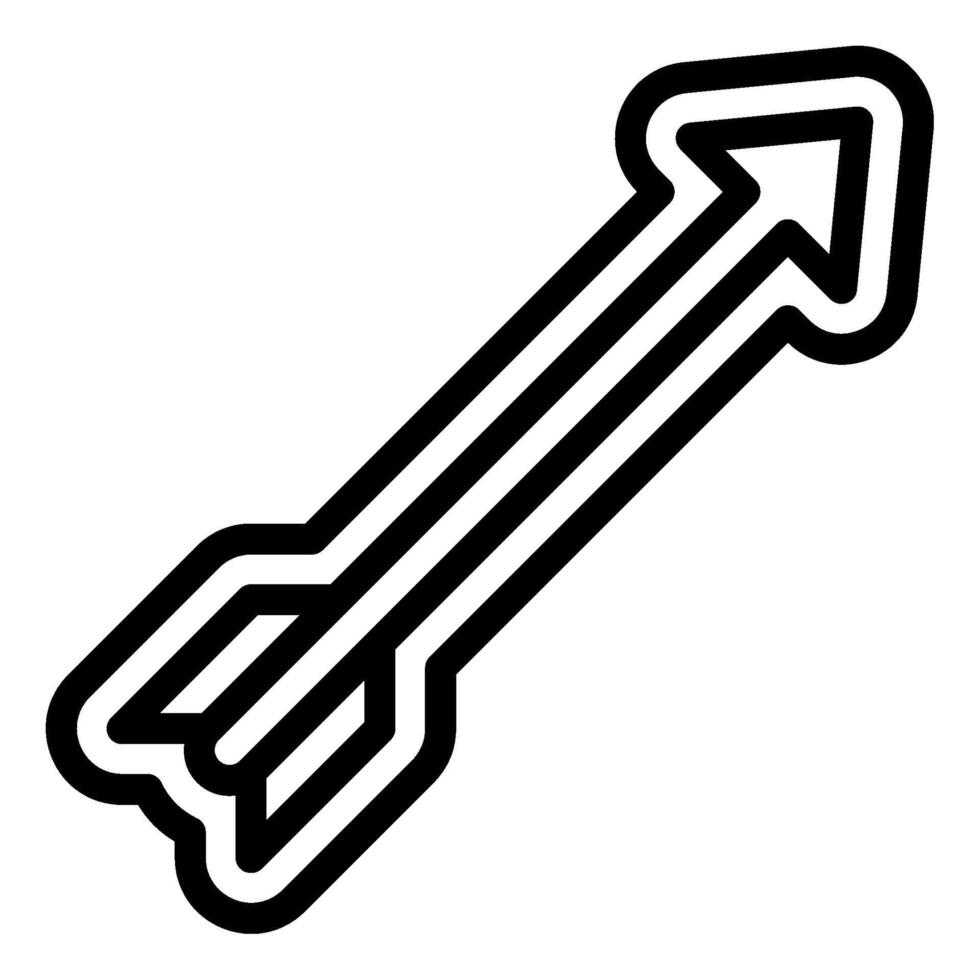 piumato freccia vettore icona illustrazione