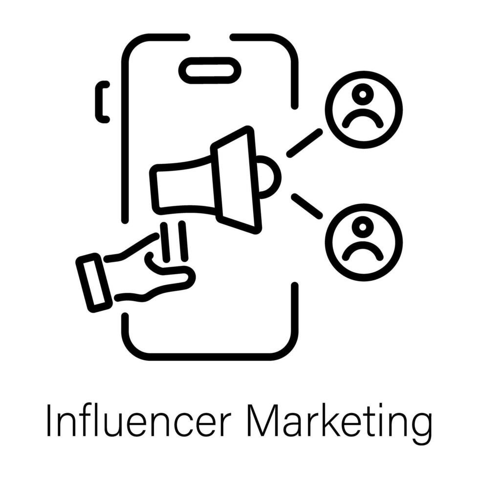 di moda influencer marketing vettore