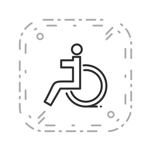Icona per disabili vettore
